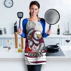 Personalized Sea Eagles ANZAC Tribute Apron Poppy Field Soldier Silhouette Aboriginal Rugby Mascot