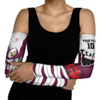 Personalized Sea Eagles ANZAC Tribute Arm Sleeves Poppy Field Soldier Silhouette Aboriginal Rugby Mascot