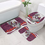 Personalized Sea Eagles ANZAC Tribute Bathroom Set Poppy Field Soldier Silhouette Aboriginal Rugby Mascot