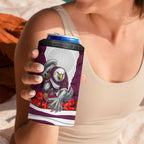 Personalized Sea Eagles ANZAC Tribute 4 in 1 Can Cooler Tumbler Poppy Field Soldier Silhouette Aboriginal Rugby Mascot