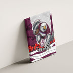 Personalized Sea Eagles ANZAC Tribute Canvas Wall Art Poppy Field Soldier Silhouette Aboriginal Rugby Mascot