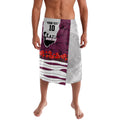 Personalized Sea Eagles ANZAC Tribute Lavalava Poppy Field Soldier Silhouette Aboriginal Rugby Mascot