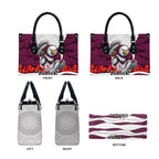 Personalized Sea Eagles ANZAC Tribute Leather Bag Poppy Field Soldier Silhouette Aboriginal Rugby Mascot