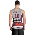 Personalized Sea Eagles ANZAC Tribute Men Tank Top Poppy Field Soldier Silhouette Aboriginal Rugby Mascot