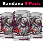 Personalized Sea Eagles ANZAC Tribute Neck Gaiter Poppy Field Soldier Silhouette Aboriginal Rugby Mascot