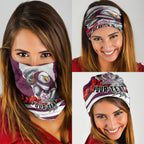 Personalized Sea Eagles ANZAC Tribute Neck Gaiter Poppy Field Soldier Silhouette Aboriginal Rugby Mascot
