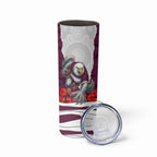 Personalized Sea Eagles ANZAC Tribute Skinny Tumbler Poppy Field Soldier Silhouette Aboriginal Rugby Mascot