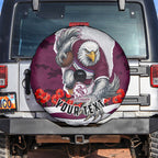 Personalized Sea Eagles ANZAC Tribute Spare Tire Cover Poppy Field Soldier Silhouette Aboriginal Rugby Mascot