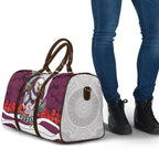 Personalized Sea Eagles ANZAC Tribute Travel Bag Poppy Field Soldier Silhouette Aboriginal Rugby Mascot