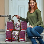 Personalized Sea Eagles ANZAC Tribute Travel Bag Poppy Field Soldier Silhouette Aboriginal Rugby Mascot