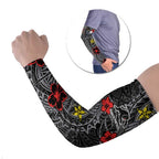 Personalised Penrith Panthers Arm Sleeves Polynesian Tribal Pattern With Rugby Panther Mascot Art