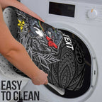 Personalised Penrith Panthers Bathroom Set Polynesian Tribal Pattern With Rugby Panther Mascot Art