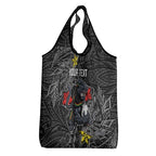 Personalised Penrith Panthers Grocery Bag Polynesian Tribal Pattern With Rugby Panther Mascot Art