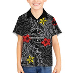 Personalised Penrith Panthers Hawaiian Shirt Polynesian Tribal Pattern With Rugby Panther Mascot Art