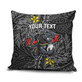 Personalised Penrith Panthers Pillow Cover Polynesian Tribal Pattern With Rugby Panther Mascot Art