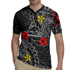 Personalised Penrith Panthers Rugby Jersey Polynesian Tribal Pattern With Rugby Panther Mascot Art
