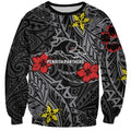 Personalised Penrith Panthers Sweatshirt Polynesian Tribal Pattern With Rugby Panther Mascot Art