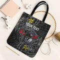 Personalised Penrith Panthers Tote Bag Polynesian Tribal Pattern With Rugby Panther Mascot Art