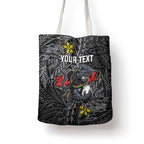 Personalised Penrith Panthers Tote Bag Polynesian Tribal Pattern With Rugby Panther Mascot Art