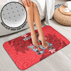 Personalised Dolphins Bathroom Set Polynesian Tribal Pattern With Rugby Dolphin Mascot Art