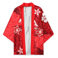 Personalised Dolphins Kimono Polynesian Tribal Pattern With Rugby Dolphin Mascot Art