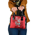 Personalised Dolphins Shoulder Handbag Polynesian Tribal Pattern With Rugby Dolphin Mascot Art