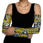 Personalised North Queensland Cowboys Arm Sleeves Polynesian Tribal Pattern With Rugby Bull Mascot Art
