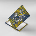Personalised North Queensland Cowboys Canvas Wall Art Polynesian Tribal Pattern With Rugby Bull Mascot Art