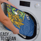 Personalised Parramatta Eels Bathroom Set Polynesian Tribal Pattern With Rugby Eel Mascot Art