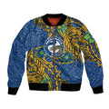Personalised Parramatta Eels Bomber Jacket Polynesian Tribal Pattern With Rugby Eel Mascot Art