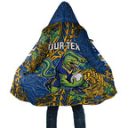Personalised Parramatta Eels Cloak Polynesian Tribal Pattern With Rugby Eel Mascot Art