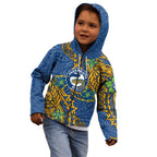 Personalised Parramatta Eels Kid Hoodie Polynesian Tribal Pattern With Rugby Eel Mascot Art
