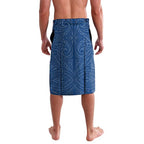 Personalised Parramatta Eels Lavalava Polynesian Tribal Pattern With Rugby Eel Mascot Art