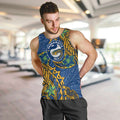 Personalised Parramatta Eels Men Tank Top Polynesian Tribal Pattern With Rugby Eel Mascot Art