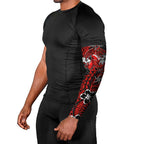 Personalised St. George Illawarra Dragons Arm Sleeves Polynesian Tribal Pattern With Rugby Dragon Mascot Art