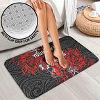 Personalised St. George Illawarra Dragons Bathroom Set Polynesian Tribal Pattern With Rugby Dragon Mascot Art