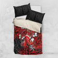 Personalised St. George Illawarra Dragons Bedding Set Polynesian Tribal Pattern With Rugby Dragon Mascot Art