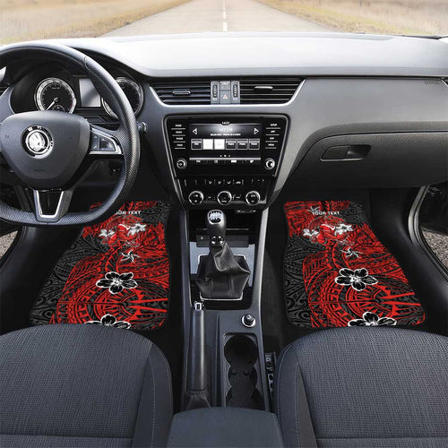 Personalised St. George Illawarra Dragons Car Mats Polynesian Tribal Pattern With Rugby Dragon Mascot Art