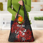 Personalised St. George Illawarra Dragons Grocery Bag Polynesian Tribal Pattern With Rugby Dragon Mascot Art