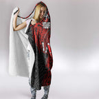 Personalised St. George Illawarra Dragons Hooded Blanket Polynesian Tribal Pattern With Rugby Dragon Mascot Art