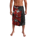 Personalised St. George Illawarra Dragons Lavalava Polynesian Tribal Pattern With Rugby Dragon Mascot Art