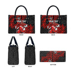Personalised St. George Illawarra Dragons Leather Bag Polynesian Tribal Pattern With Rugby Dragon Mascot Art