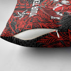 Personalised St. George Illawarra Dragons Pillow Cover Polynesian Tribal Pattern With Rugby Dragon Mascot Art