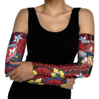 Personalised Sydney Roosters Arm Sleeves Polynesian Tribal Pattern With Rugby Rooster Mascot Art