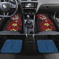 Personalised Sydney Roosters Car Mats Polynesian Tribal Pattern With Rugby Rooster Mascot Art