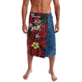 Personalised Sydney Roosters Lavalava Polynesian Tribal Pattern With Rugby Rooster Mascot Art