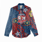 Personalised Sydney Roosters Women Casual Shirt Polynesian Tribal Pattern With Rugby Rooster Mascot Art