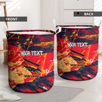 Personalized Adelaide Crows Laundry Basket Australian Graffiti Paint Splatter - Abstract Geometric