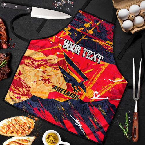 Personalized Adelaide Crows Apron Australian Graffiti Paint Splatter - Abstract Geometric