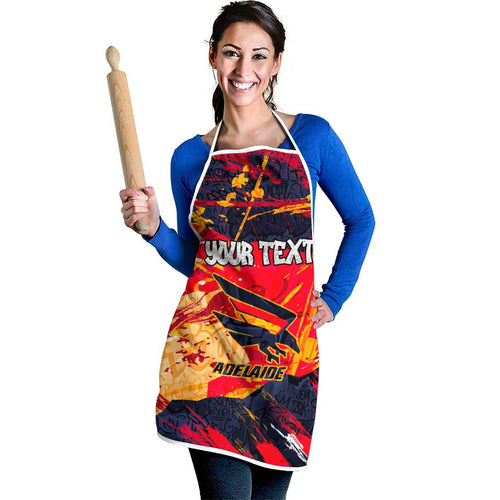 Personalized Adelaide Crows Apron Australian Graffiti Paint Splatter - Abstract Geometric